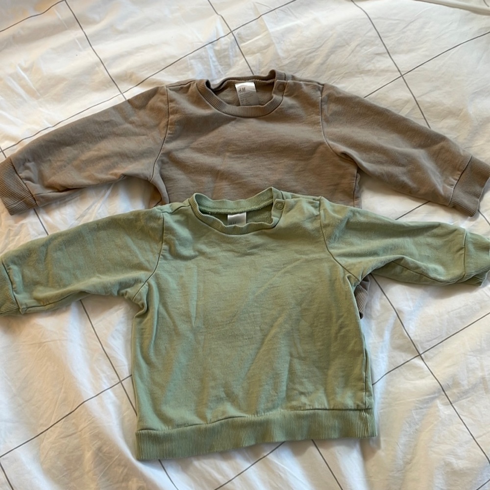 Pair of H&M sweatshirts